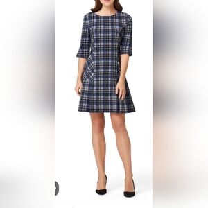 Tahari Arthur S. Levine Plaid Sheath Dress Size 10, #TLMF9KD939